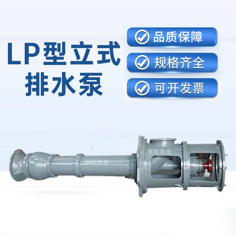 LP型立式排水泵 长轴液下渣浆泵耐磨无堵塞P污水河道清淤排污泵