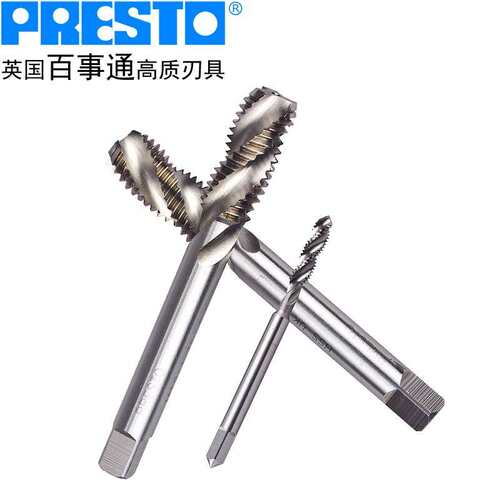 百事通PRESTO 60020 M2-M30公制高速钢丝锥粗牙螺旋机用丝攻