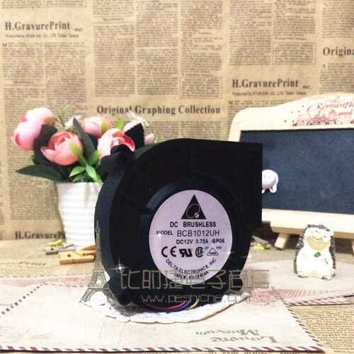 原装台达 BCB1012UH 12V 3.75A 抽风式风扇9CM 9725 4线 涡轮风扇