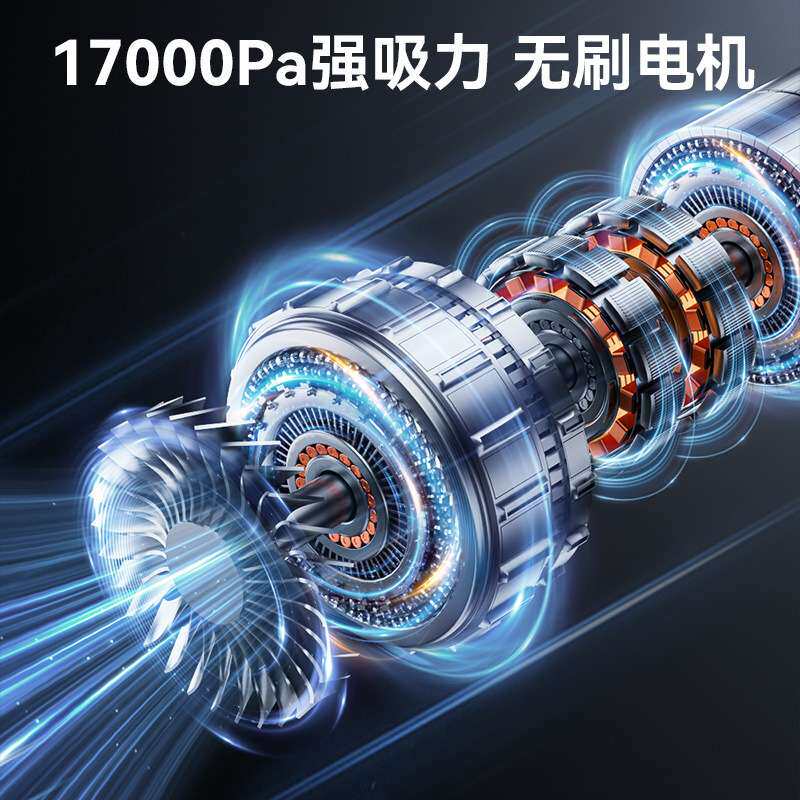 车载吸尘器手持无刷数显屏快充吸尘器家用宠物毛发清理机跨境