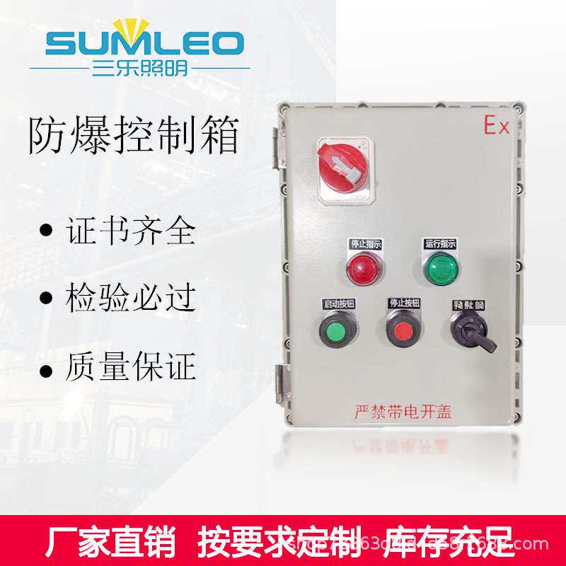 防爆磁力启动器风机水泵三相电机控制箱220V380V控制箱按钮箱16A