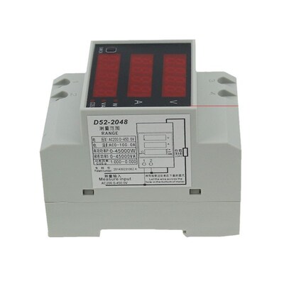 D52-2048 AC200-450V100A 电流表 电压表导轨功率表 直销