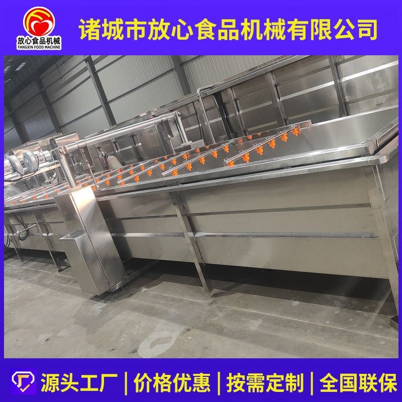 蔬菜气泡清洗机全自动不锈钢气泡清洗设备多功能果蔬喷淋式洗菜机
