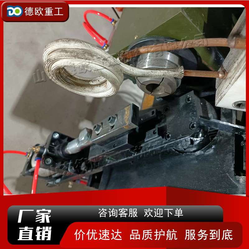 全自动钢管封口机 台式触摸屏管材封管机 钢制家具圆管封口机