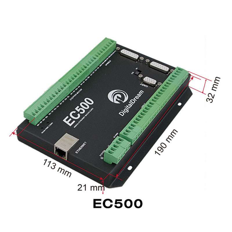 运动控制器3轴 以太网mach3雕刻机控制器数控机床控制EC500