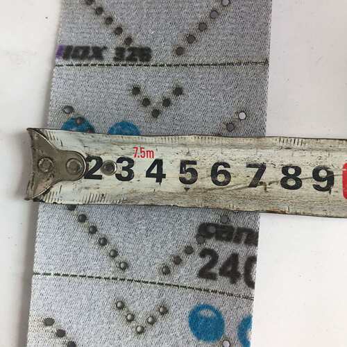大美光速紫色干磨砂纸 宽70mm长度12米可撕手推板手刨专用无尘