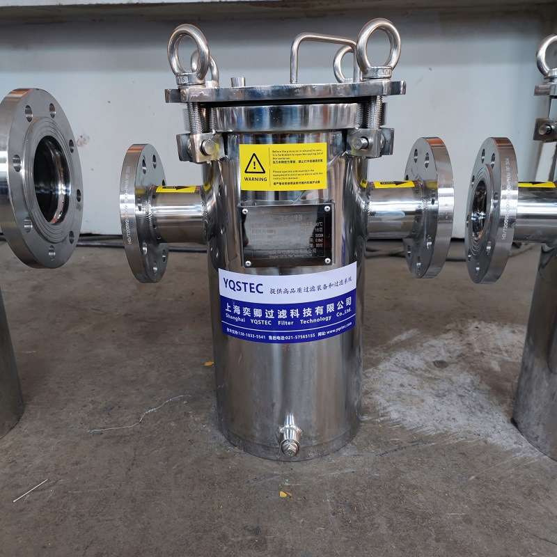 奕卿科技 不锈钢篮式过滤器 DN65 抛光提蓝式过滤器
