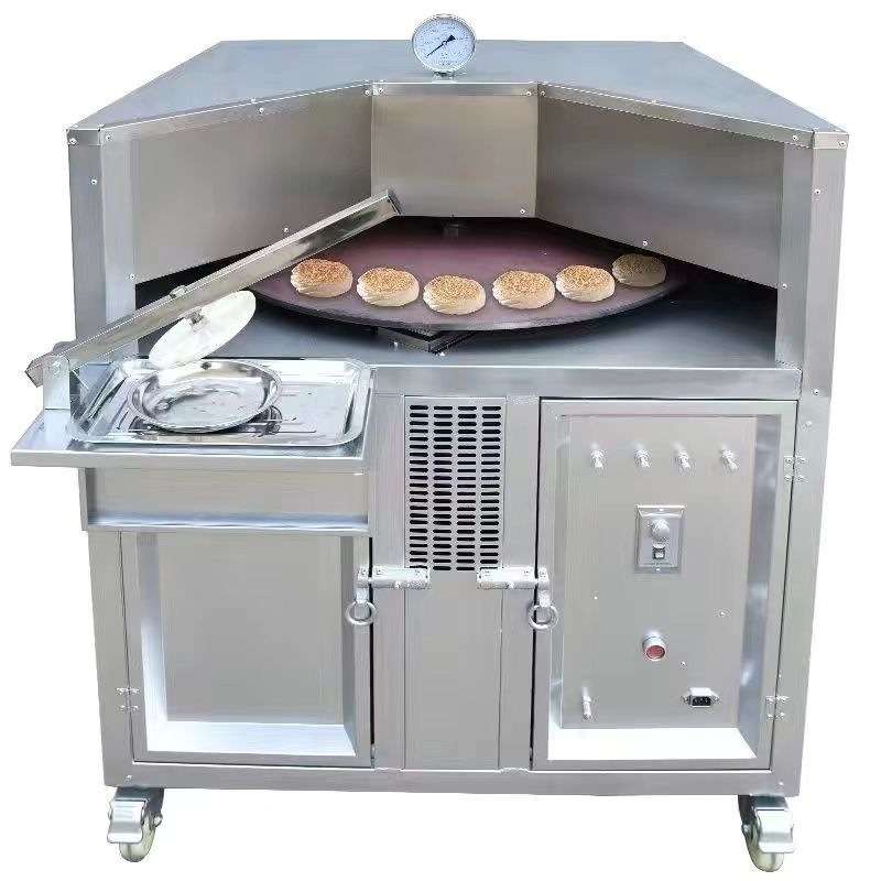 【全自动旋转烧饼】机商用潼关转炉大型烙饼梅干菜吊炉烤饼机