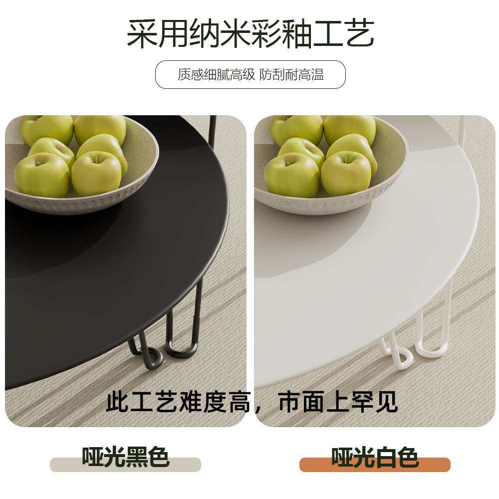 严选便携式户外露营可折叠圆桌极简小户型茶几多功能床上书桌边几