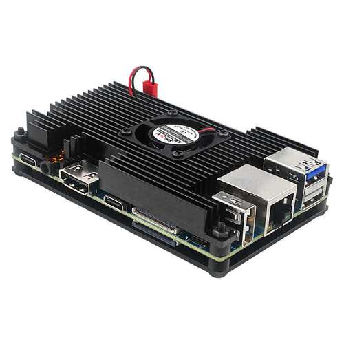 Orange pi 5B外壳香橙派5铝合金散热保护壳散热风扇Orangepi 5b