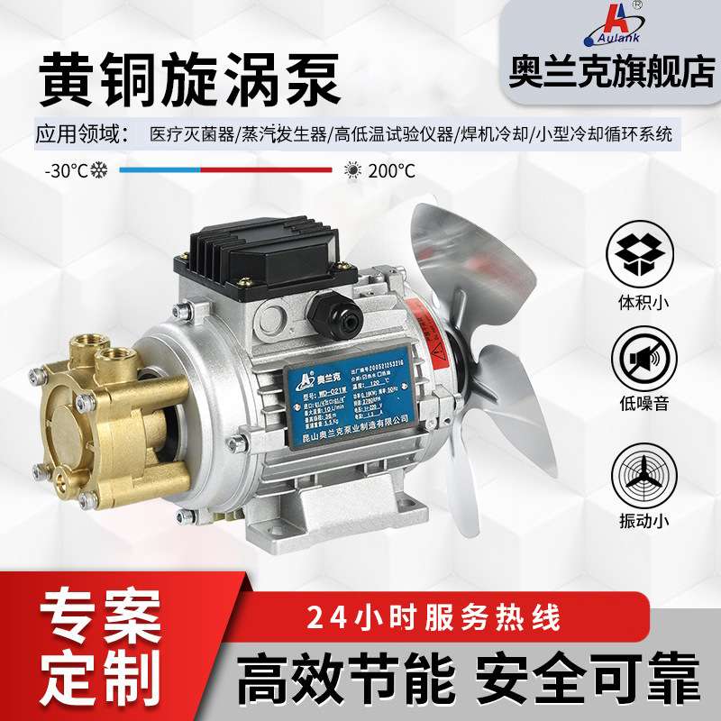 WD-05W锅炉补水泵铸铜旋涡泵 热水热油卧式电动机械设备泵
