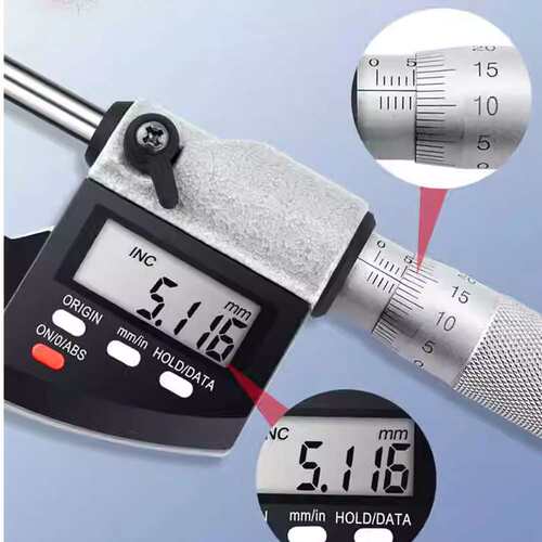 高精度数显管壁厚千分尺0-25mm0.001mm腰鼓型电子数显壁厚千分尺