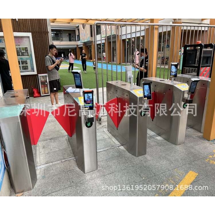 厂家直供不锈钢智能收缩挡片式门闸单通道翼闸吉林长春景区酒店匝