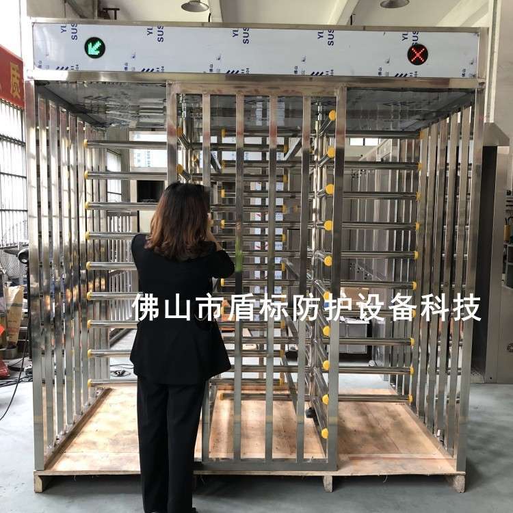 全高栅栏挡臂转闸门 防尾随全高旋转门 小区全高栅栏门十字转动门