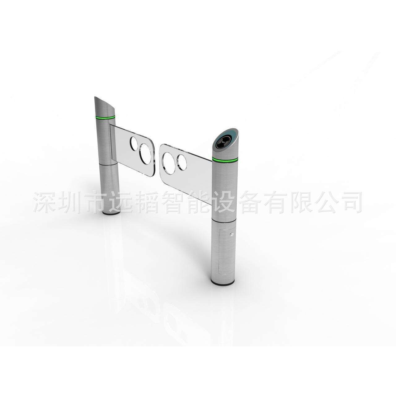 超市自动感应门卖场入口单向红外线进出口禁行器摆闸门禁语音灯光