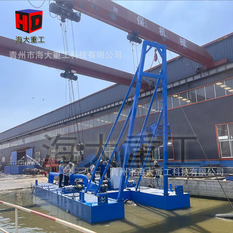 射吸采沙船射流式抽吸船小型电动抽沙船环保抽沙船河沙河底射吸船