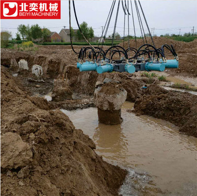 机械化桥桩破桩头施工机