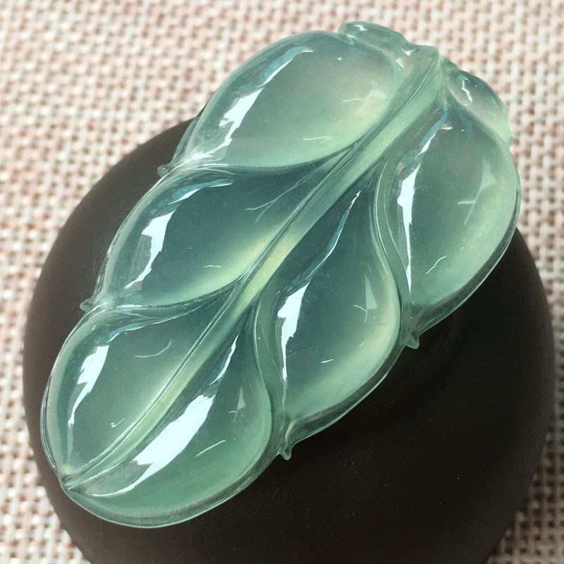 傅小姐翡翠冰晴水金枝玉叶冰种水润冰Z透饱满圆润