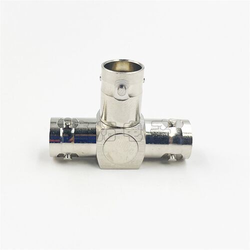 射频同轴连接器BNC线缆 t三同轴三通转接头BNC-KKK电缆组件安装