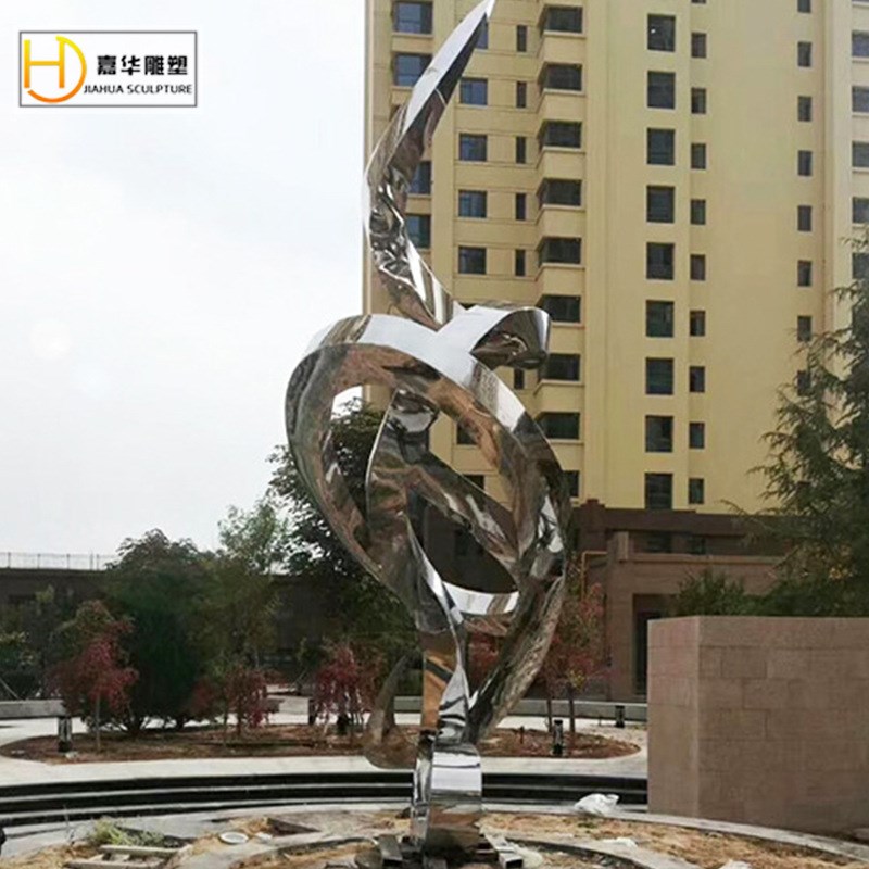 户外不锈钢雕塑金属n镜面抽象异形铁艺装饰品制作装饰金属摆件
