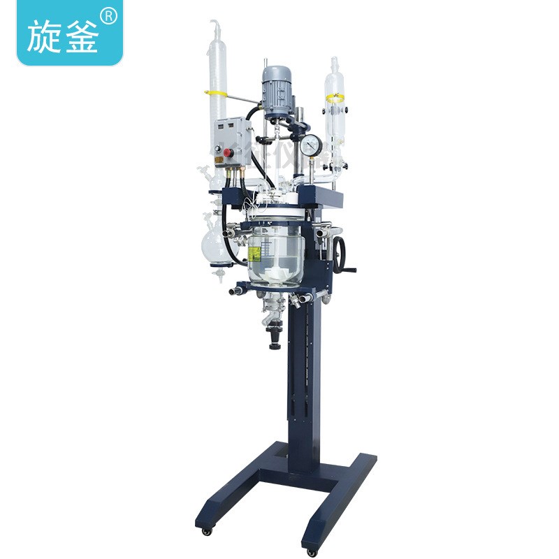 长征仪器实验室夹套真空蒸馏5L/10/20L 升降R旋转双层玻璃反应釜