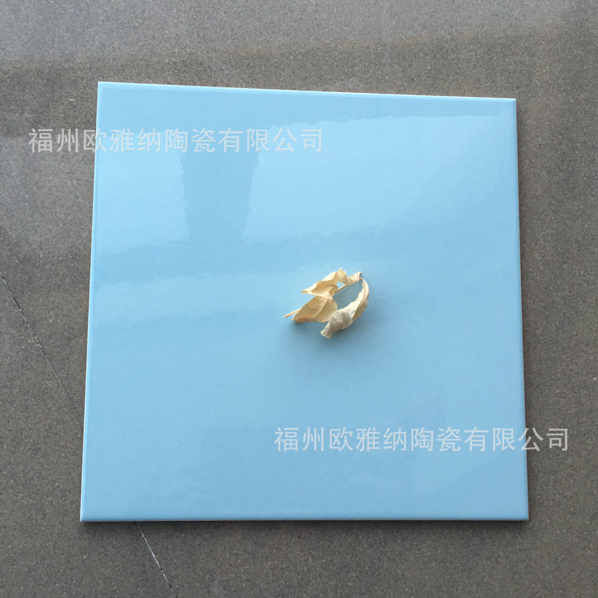 厂家直供优等200*200不透水浅蓝色内墙砖卫生间厨房瓷砖幼儿园