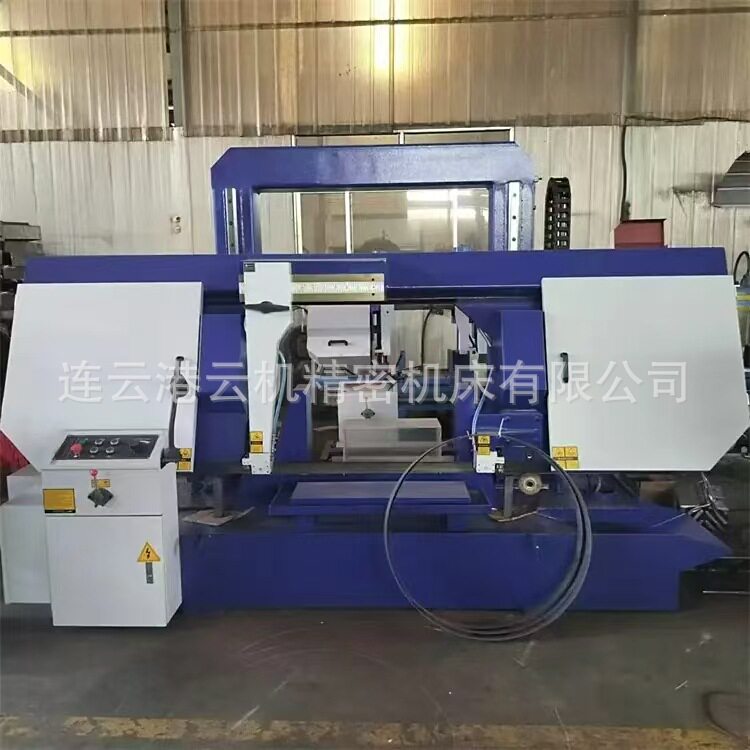 连云机GB4280带锯床液压加紧双立柱龙门大型金属切割机床