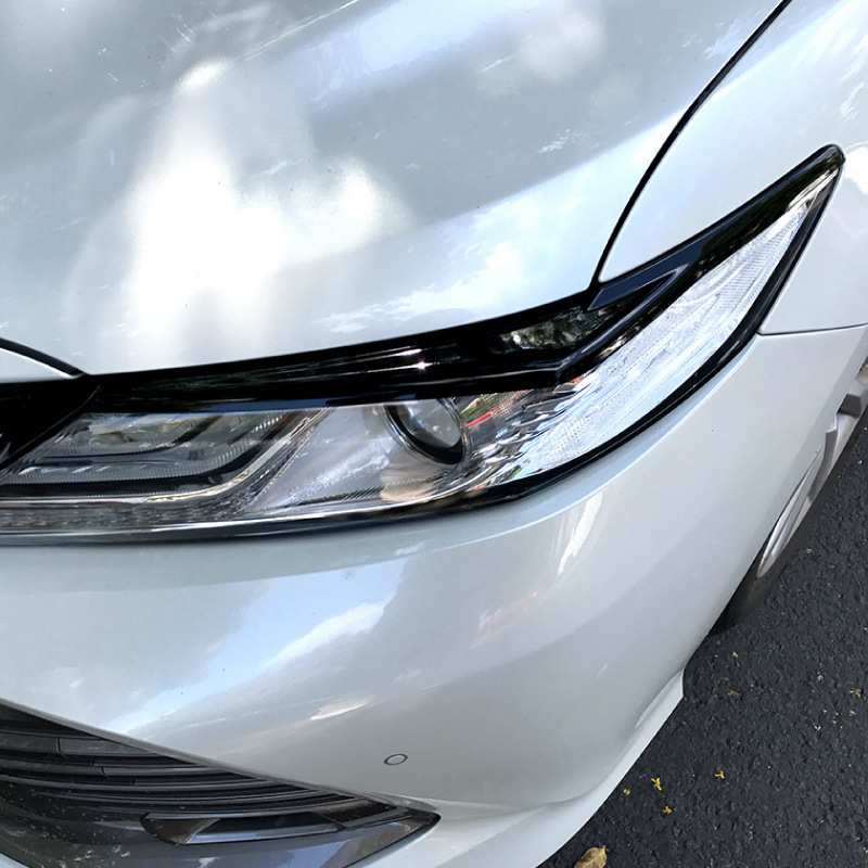 适用丰田凯美瑞camry 2018+灯眉前大灯车身贴外饰改装配件