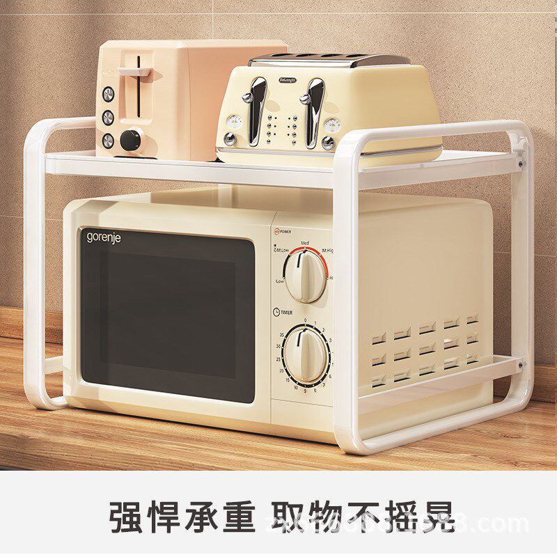 微波炉架子厨房置物架台面电烤箱分层架家用小家电多.功能收纳架