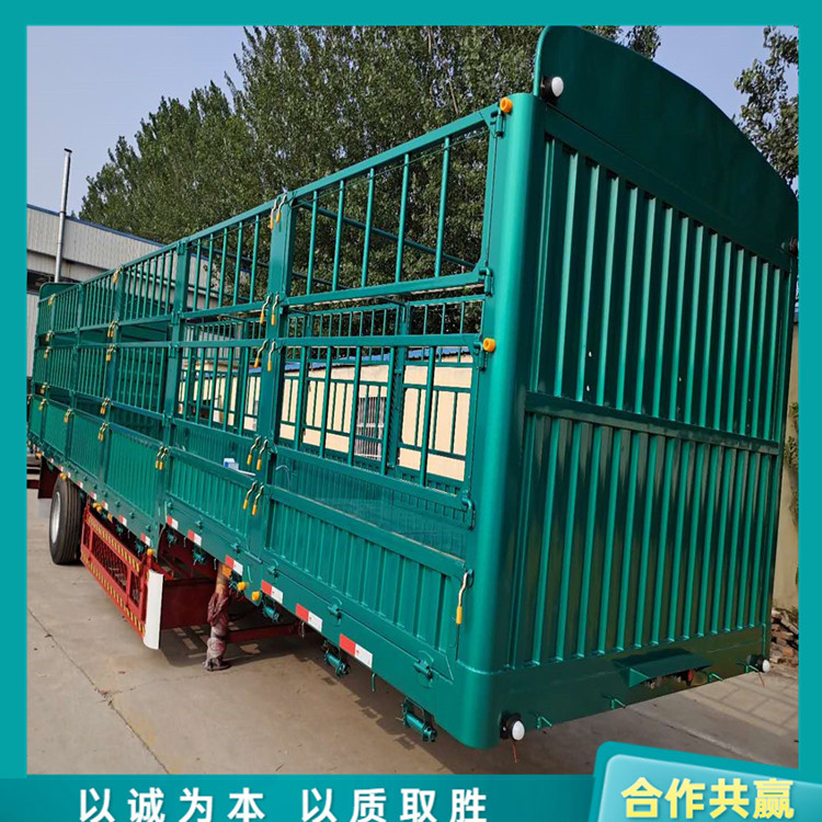仓栏侧翻自卸半挂车11米加高60