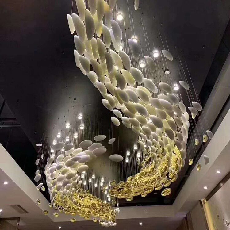 橄榄蛋玻璃工艺品客厅挂饰