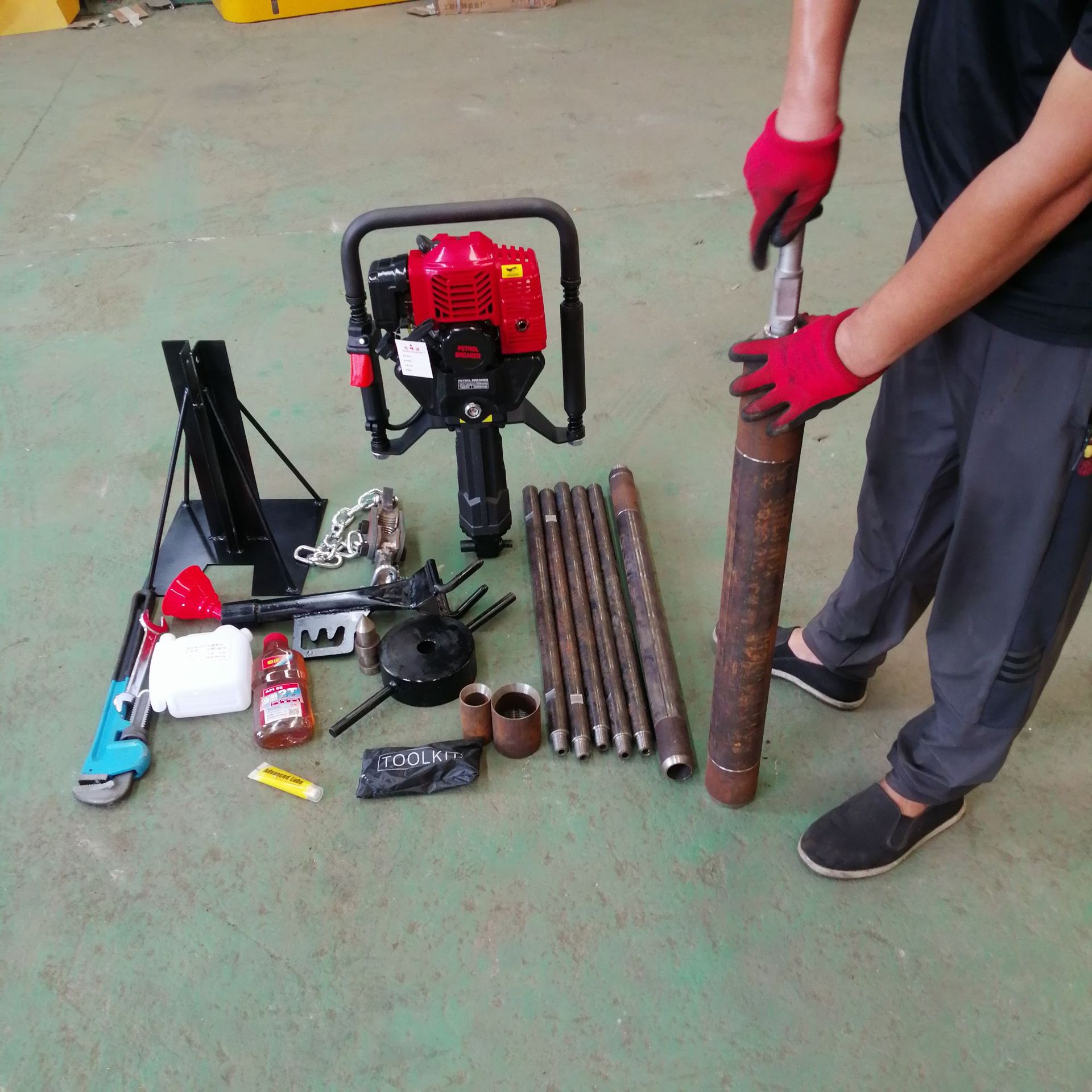 小型环保汽油冲击原状取土钻机