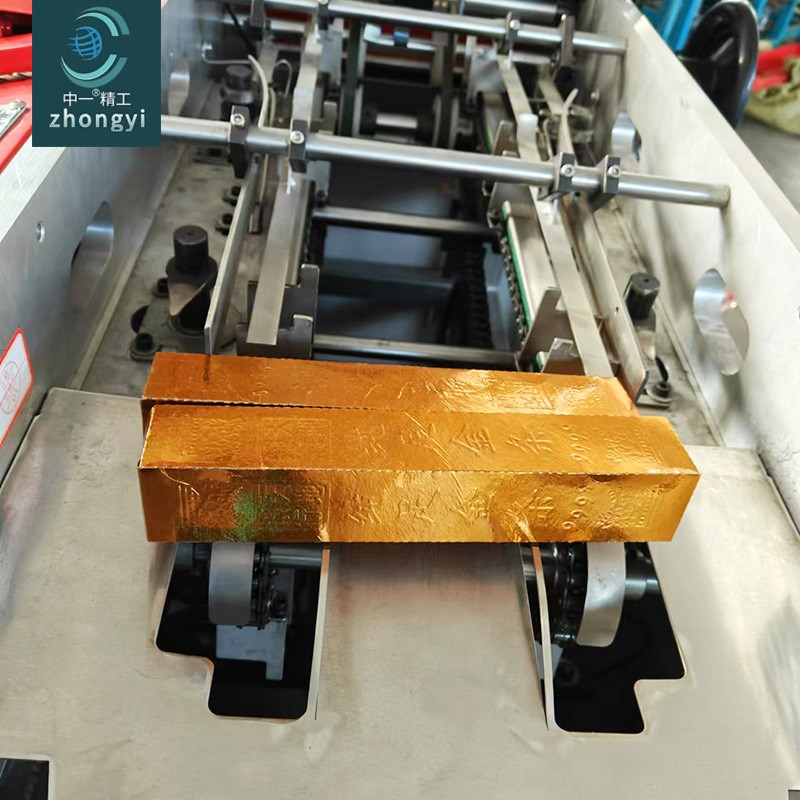 自动叠金砖机一次成型金条机纸y金砖圆压圆金条机丧葬用品纸金砖