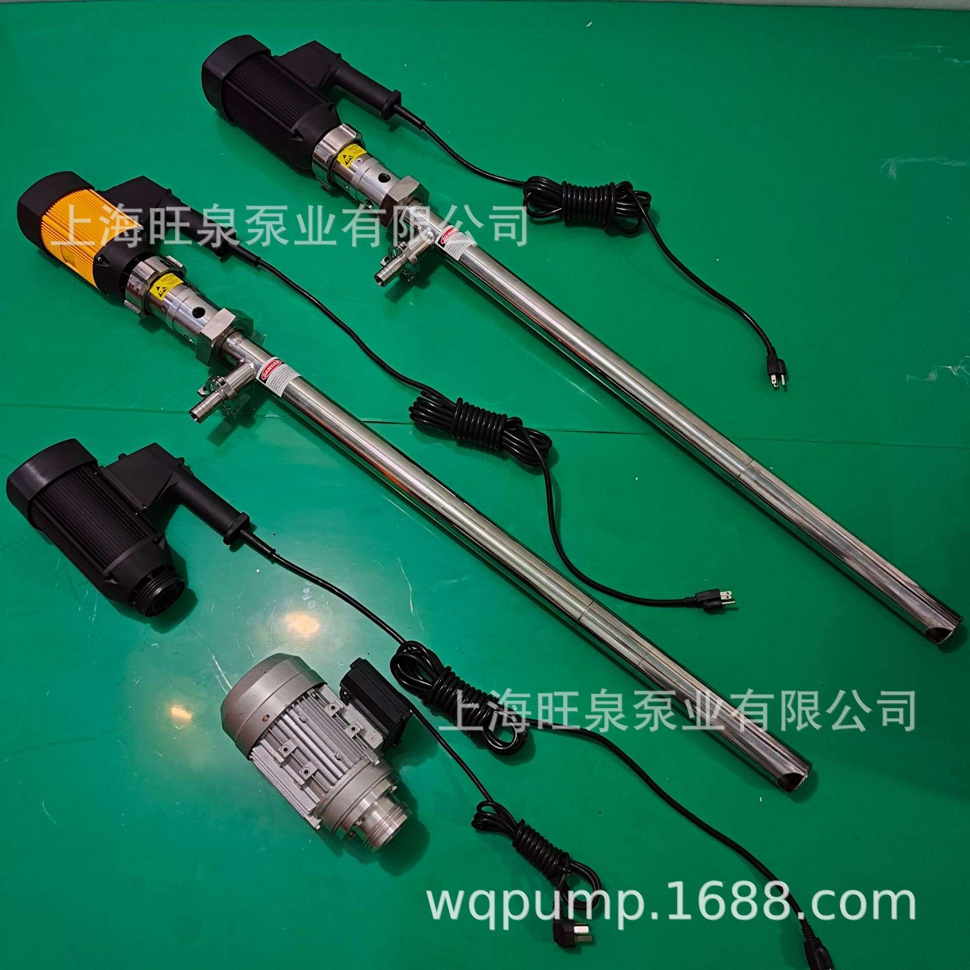 上海旺泉HD-HV型10万CP高粘度插桶泵、糖浆输送泵、螺杆式插桶泵