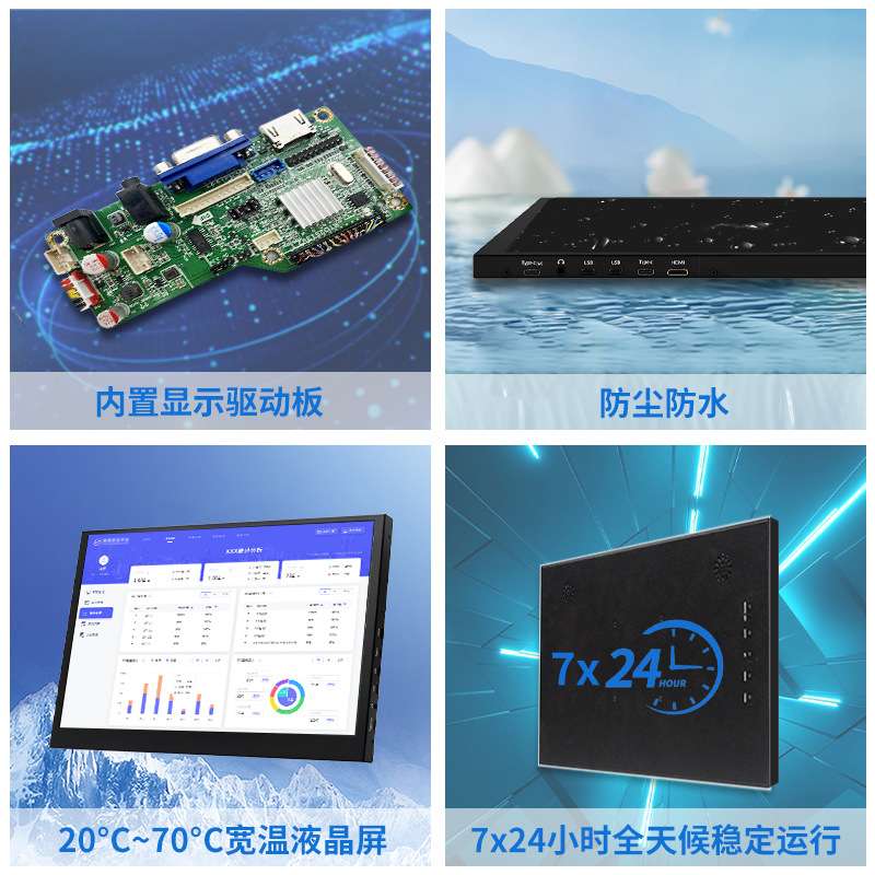 15.6寸便携显示器1920*1080全视角 lcd液晶屏250亮度ZC156IA02-ZC