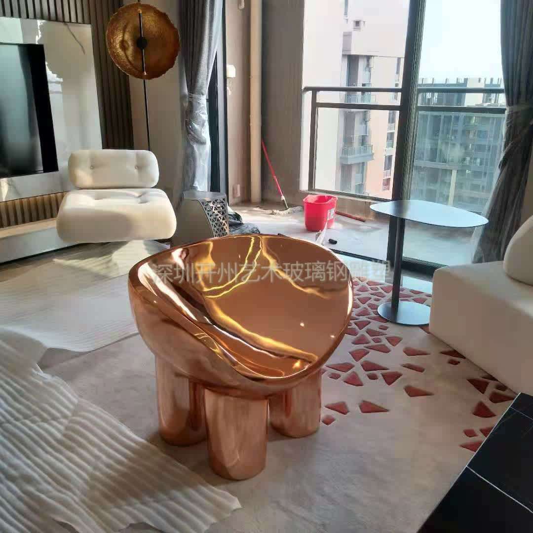 创意玻璃钢儿童坐凳商场游乐幼儿园户外景观休闲座椅室内客厅摆件