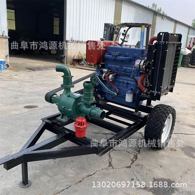 四缸发动机12寸抽水泵 工程施工混流泵 柴油机水泵