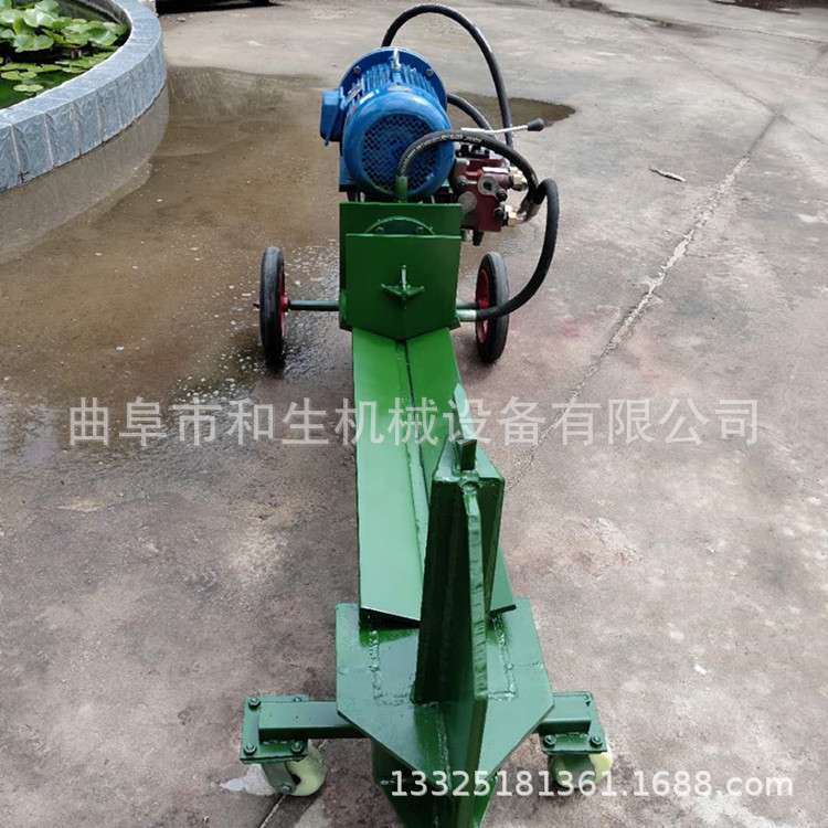 电动液压多瓣劈木机卧式劈柴机手动液压树墩破材机杂木果树破木器