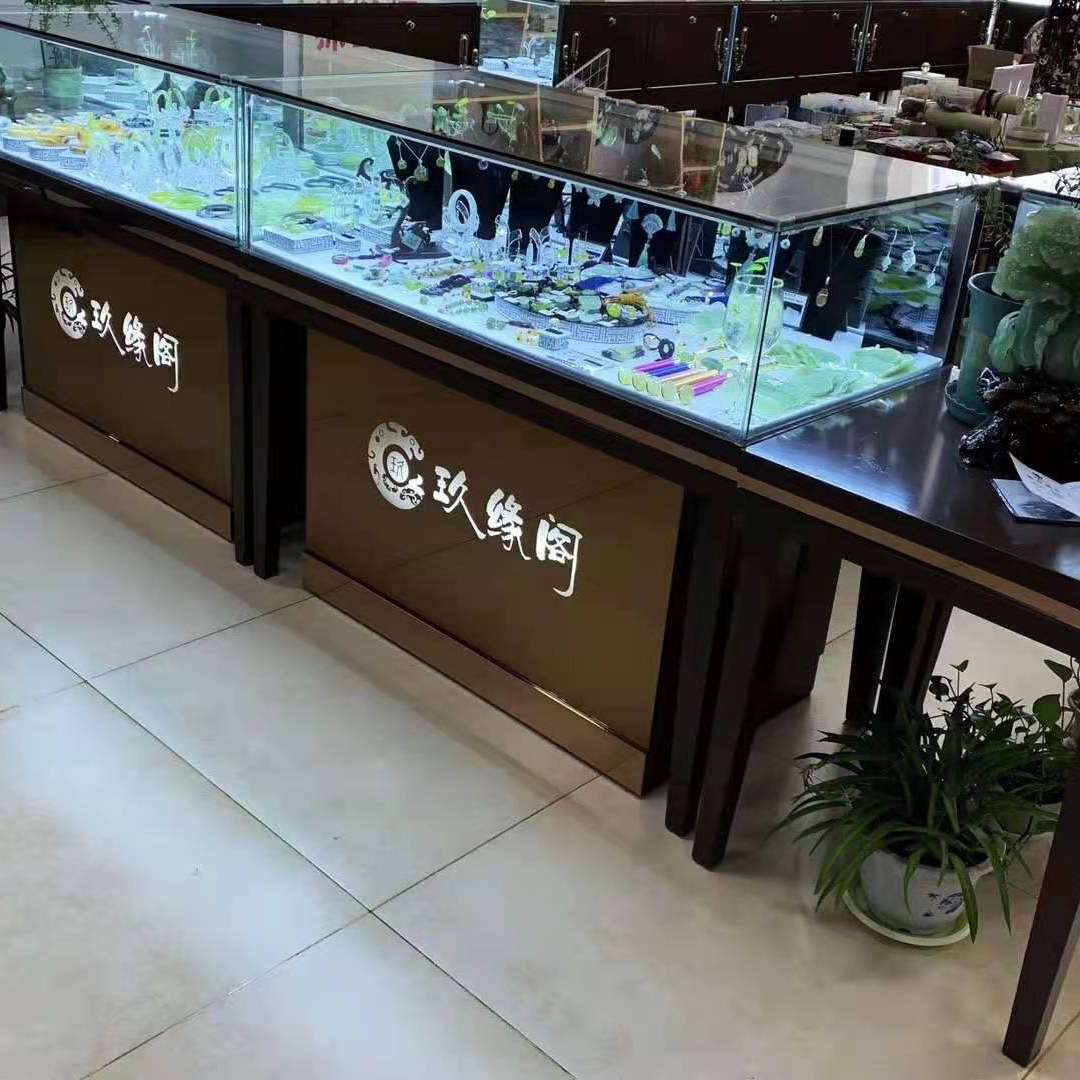 厂家供应烤漆柜台珠宝展示柜 黄金柜台玉器首饰银饰商场烤漆柜台