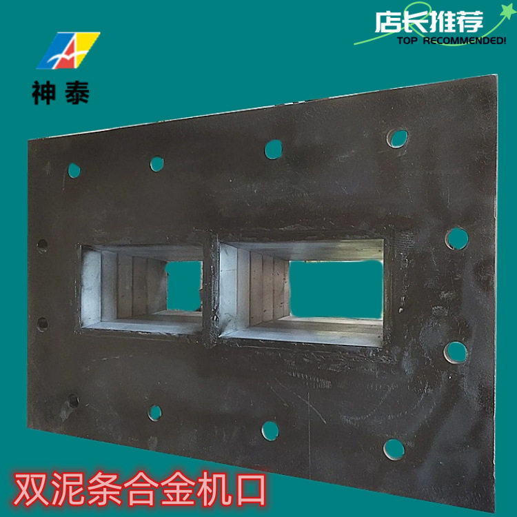 质量保证耐磨双泥条机口