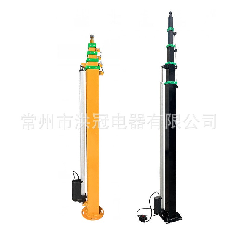 电动升降桅杆液压桅杆手摇伸缩立杆避雷针监控照明Q杆4米9米6米8
