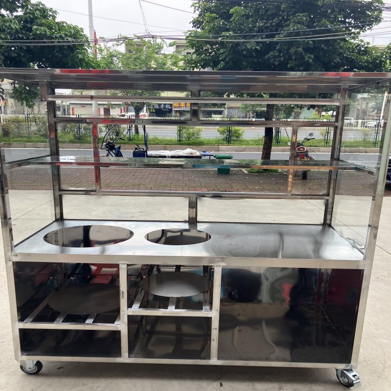 产品专业各类餐车汤粉车厨房用具明档车烧腊车摆摊车工厂直销