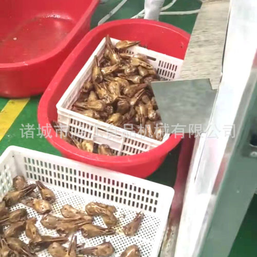 全自动鱼块油炸机温度可调带鱼段油炸流水线隧道式鱼油炸机器