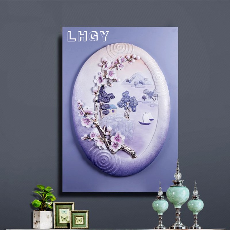 现代简约时尚高端立体玄关装饰画客厅F入户走廊过道壁画墙壁无框