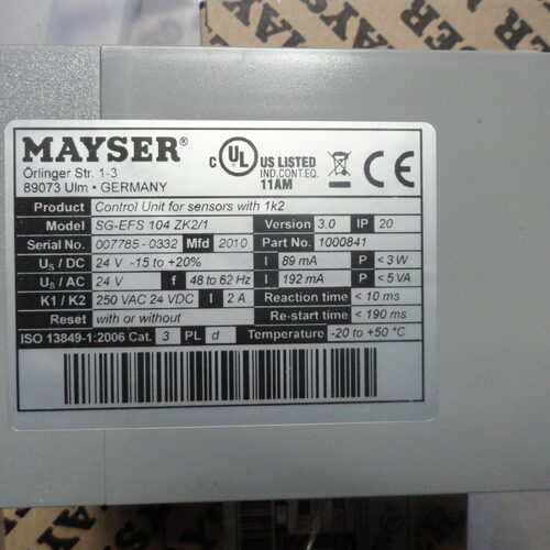 MAYSER   继电器 SG-EFS104ZK2/1  SG-EFS134ZK2/1