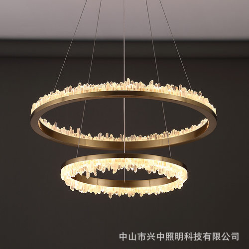 圆环现代简约轻奢客厅高端天