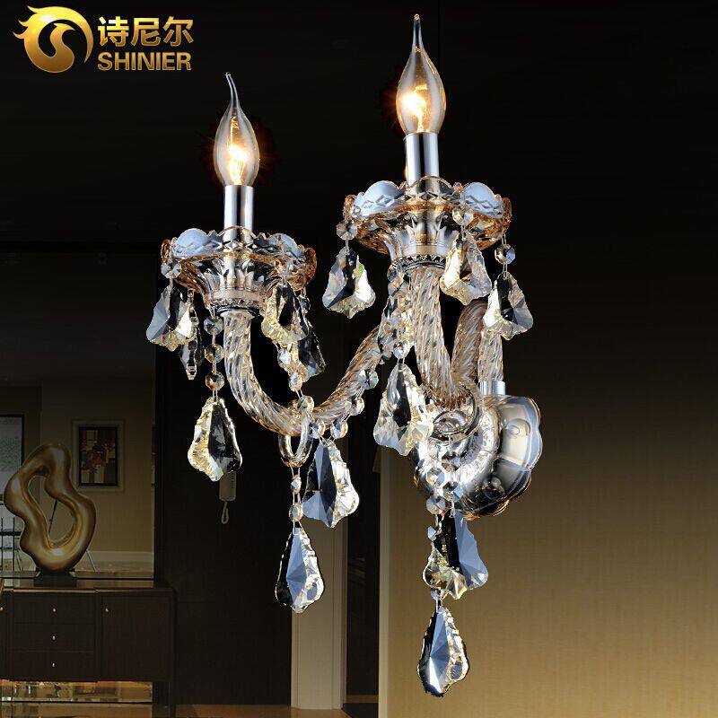 欧式led床头壁灯现代卧室客厅创意现代简约蜡烛酒店工程过道壁灯