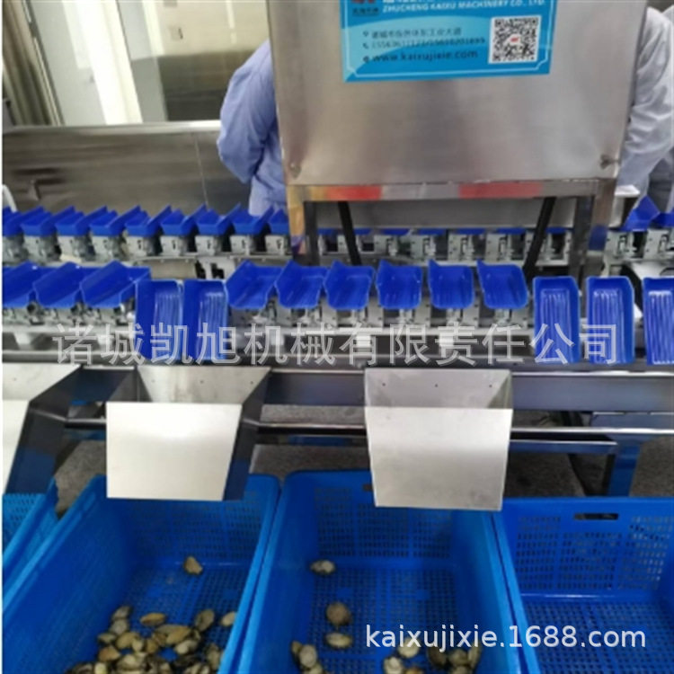 贝类海鲜重量筛选分级机 多功能海螺海胆分选机器 虾称重分拣机
