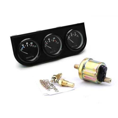 汽车配件3合f1改装汽车仪表油温水温油压52mm2英寸赛车改装