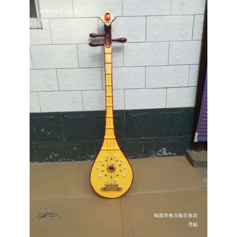 三弦六边鼔琴道具托布秀尔琴舞蹈琵琶大中小三弦板胡